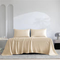 Home 100% Bamboo Flat Sheet 1Pc Luxury Soft Bed Sheet Cover Single Double King Queen Size Bed Sheets Silky (Pillowcase Need Buy)